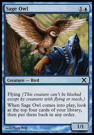 《物知りフクロウ/Sage Owl》 [10E]