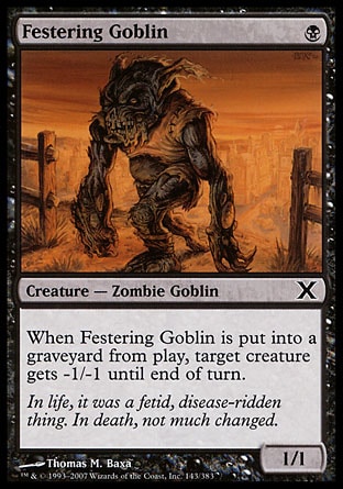 《ただれたゴブリン/Festering Goblin》 [10E]