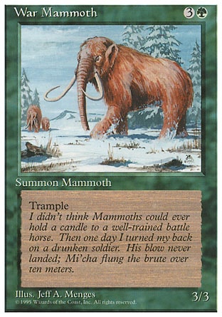《ウォー・マンモス/War Mammoth》 [4ED]