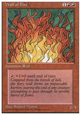 《炎の壁/Wall of Fire》 [4ED]