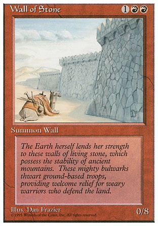 《石の壁/Wall of Stone》 [4ED]
