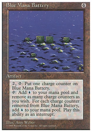 《青の魔力貯蔵器/Blue Mana Battery》 [4ED]