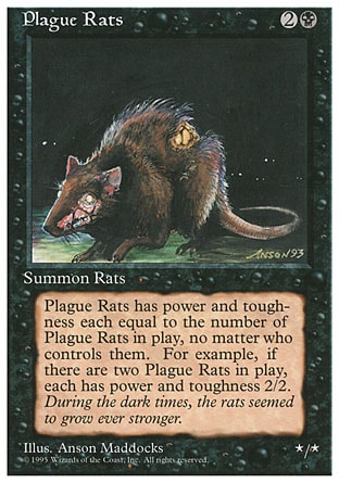 《疫病ネズミ/Plague Rats》 [4ED]