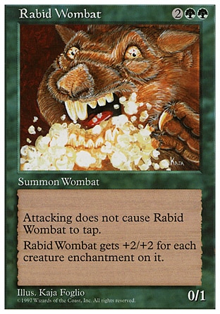 《狂暴ウォンバット/Rabid Wombat》 [5ED]