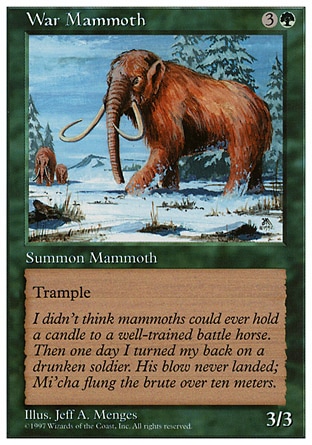 《ウォー・マンモス/War Mammoth》 [5ED]
