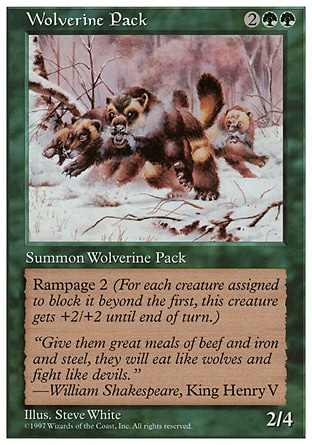 《クズリの群れ/Wolverine Pack》 [5ED]