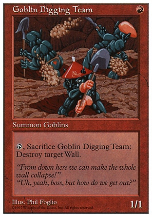 《ゴブリン穴掘り部隊/Goblin Digging Team》 [5ED]