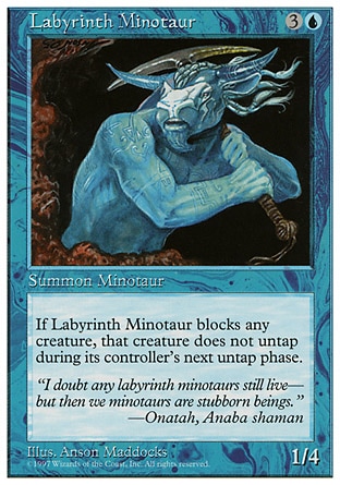 《迷宮のミノタウルス/Labyrinth Minotaur》 [5ED]