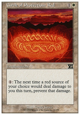 Magic: Classic Sixth Edition 011: Circle of Protection: Red 
