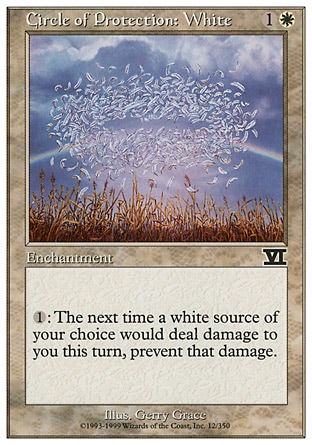 Magic: Classic Sixth Edition 012: Circle of Protection: White 