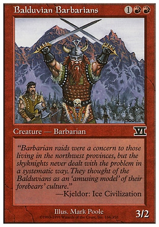 MTG: Sixth Edition 166: Balduvian Barbarians 