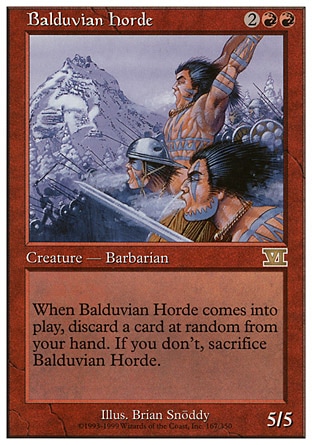 《バルデュヴィアの大軍/Balduvian Horde》 [6ED]