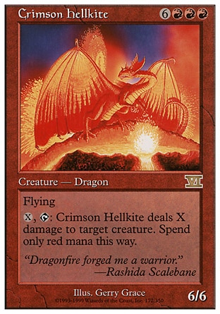 《真紅のヘルカイト/Crimson Hellkite》 [6ED]