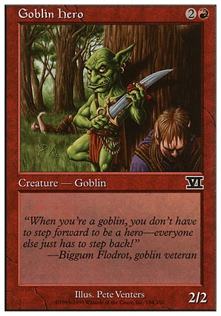 《ゴブリンの勇士/Goblin Hero》 [6ED]