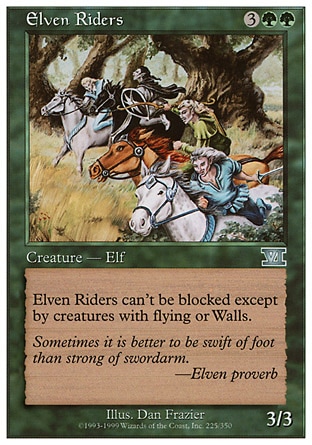 《エルフの騎手/Elven Riders》 [6ED]
