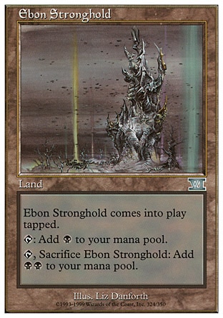 MTG: Sixth Edition 324: Ebon Stronghold 