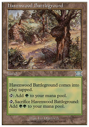 MTG: Sixth Edition 325: Havenwood Battleground 