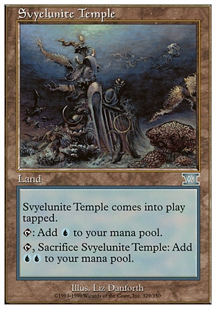 MTG: Sixth Edition 329: Svyelunite Temple 