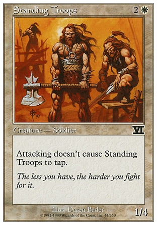 MTG: Sixth Edition 044: Standing Troops 
