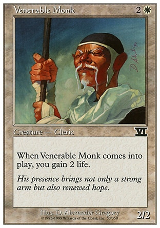 MTG: Sixth Edition 050: Venerable Monk 