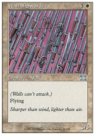 MTG: Sixth Edition 051: Wall of Swords 
