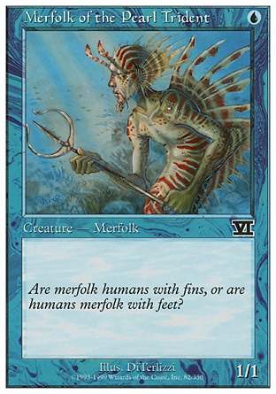 Magic: Classic Sixth Edition 082: Merfolk of the Pearl Trident 