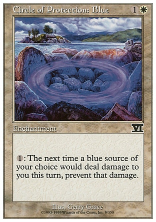 Magic: Classic Sixth Edition 009: Circle of Protection: Blue 