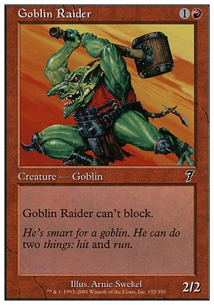 《ゴブリンの略奪者/Goblin Raider》 [7ED]
