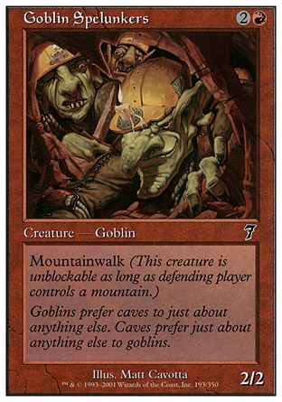 《ゴブリンの洞窟探検家/Goblin Spelunkers》 [7ED]