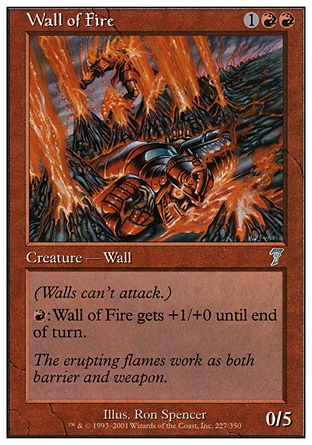 《炎の壁/Wall of Fire》 [7ED]