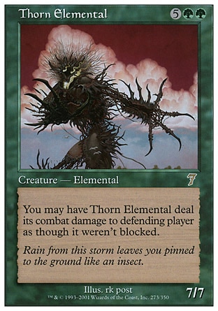 《茨の精霊/Thorn Elemental》 [7ED]