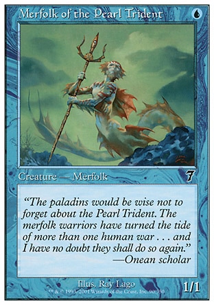 《真珠三叉矛の人魚/Merfolk of the Pearl Trident》 [7ED]