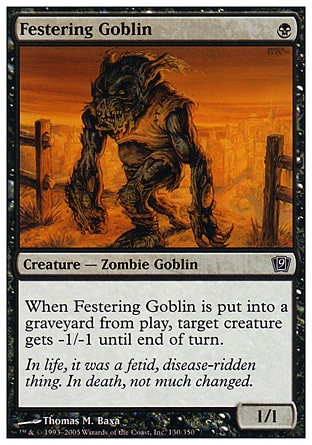 《ただれたゴブリン/Festering Goblin》 [9ED]