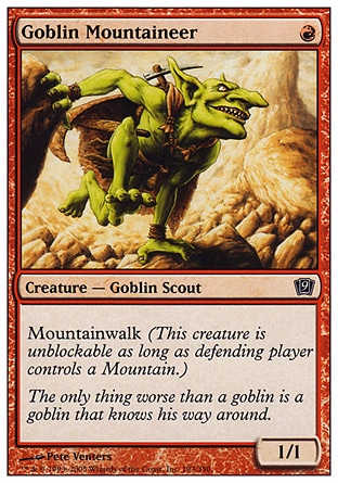 《ゴブリンの山岳民/Goblin Mountaineer》 [9ED]