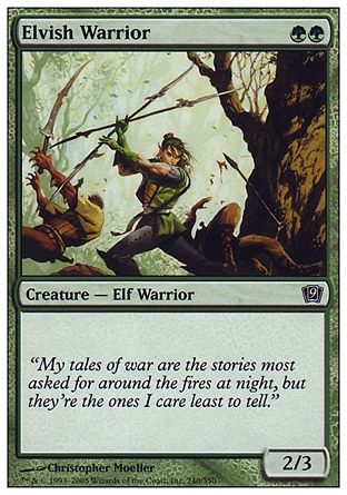 《エルフの戦士/Elvish Warrior》 [9ED]