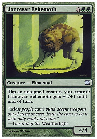 《ラノワールのビヒモス/Llanowar Behemoth》 [9ED]