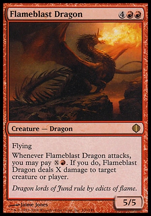 Magic: Shards of Alara 100: Flameblast Dragon - Foil 