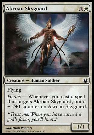 《アクロスの空護衛/Akroan Skyguard》 [BNG]