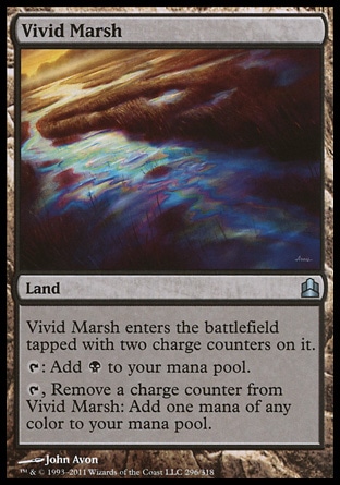 Magic: Commander 296: Vivid Marsh 