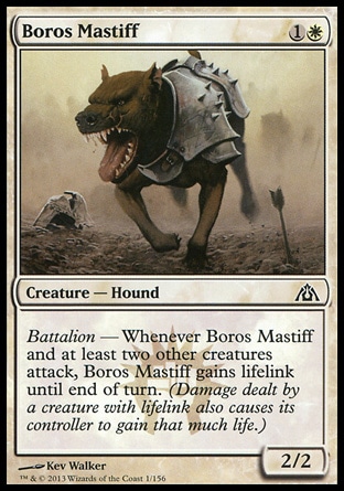 《ボロスの猛犬/Boros Mastiff》 [DGM]