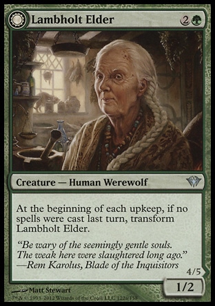 《ラムホルトの古老 // 銀皮の狼男/Lambholt Elder // Silverpelt Werewolf》 [DKA]