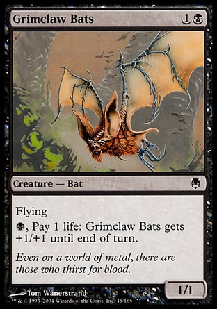 《薄黒爪のコウモリ/Grimclaw Bats》 [DST]
