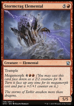 MTG: Dragons of Tarkir 158: Stormcrag Elemental - Foil 