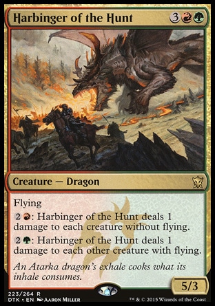 MTG: Dragons of Tarkir 223: Harbinger of the Hunt - Foil 