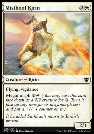 MTG: Dragons of Tarkir 025: Misthoof Kirin Foil 