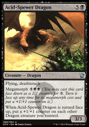 MTG: Dragons of Tarkir 086: Acid-Spewer Dragon (FOIL) 