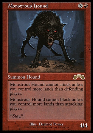 Magic: Exodus 089: Monstrous Hound 