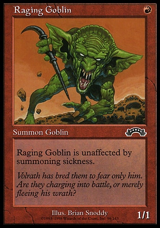 Magic: Exodus 096: Raging Goblin 