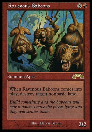Magic: Exodus 097: Ravenous Baboons 