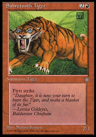 《剣歯虎/Sabretooth Tiger》 [ICE]